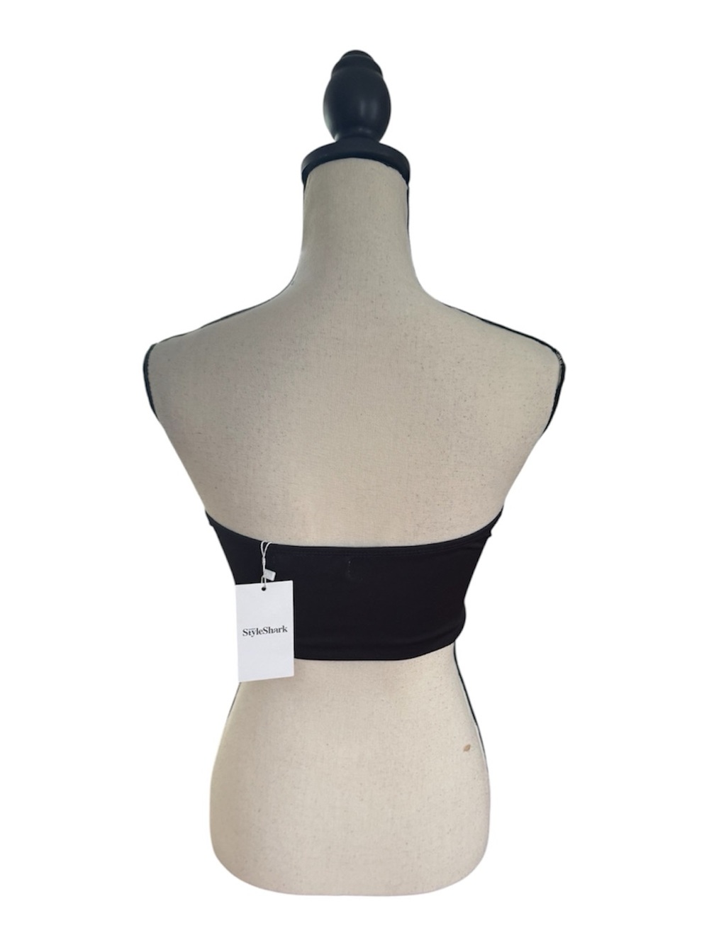 Band Graphic Lace-Up Corset Top - Black/Blue/Red - Picture 2 of 2
